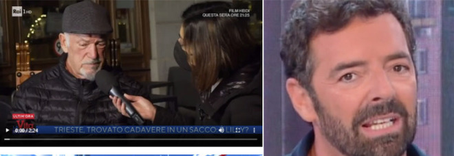 Alberto Matano sbotta: «Canale 5 ci ha portato via l'uomo che stavamo intervistando» Il mistero del cadavere di Trieste