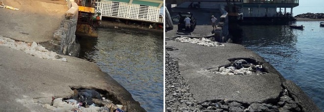 Vergogna sulla spiagge delle Mortelle Rifiuti edili interrati su una scogliera