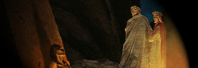 «Dante Inferno» al Castel dell'Ovo: animazione tridimensionale delle illustrazioni di Gustave Doré