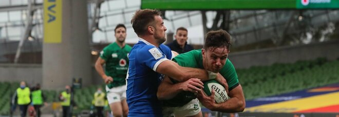 Rugby, Sei Nazioni: Irlanda-Italia 50-17, gli azzurri di Smith travolti a Dublino nel primo match a porte chiuse del Torneo