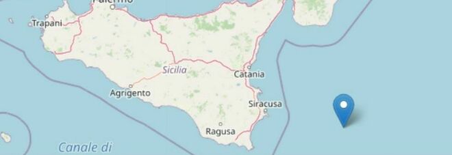 Terremoto, scossa di magnitudo 3.5 a largo della costa siciliana. Sisma a 90 chilometri da Siracusa
