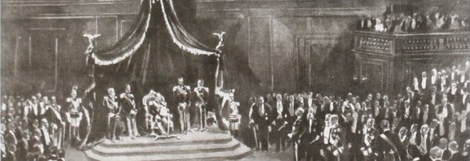 L'aula del Senato di Palazzo Madama a Torino