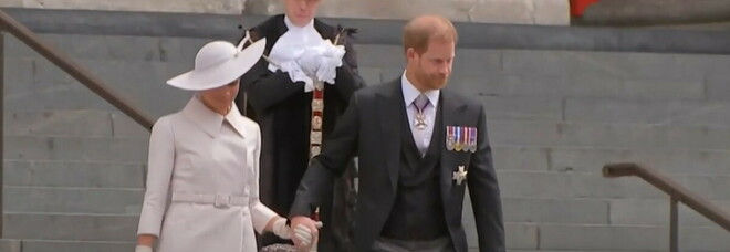 Harry e Meghan al Giubileo di Platino della regina Elisabetta II