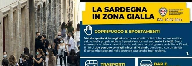 «Sardegna zona gialla da lunedì», ma il manifesto è fake: panico e confusione sui social