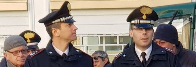Nella foto: il tenente colonnello Fabio Melchiorre e il capitano Marco La Rovere