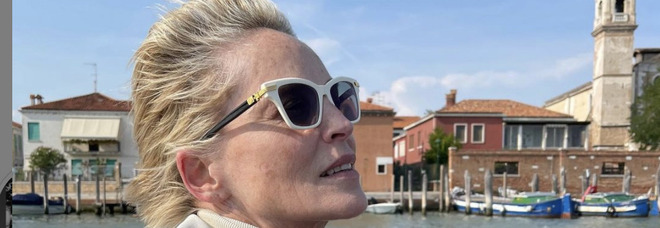Sharon Stone posta su Instagram le foto delle giornate che sta trascorrendo a Venezia