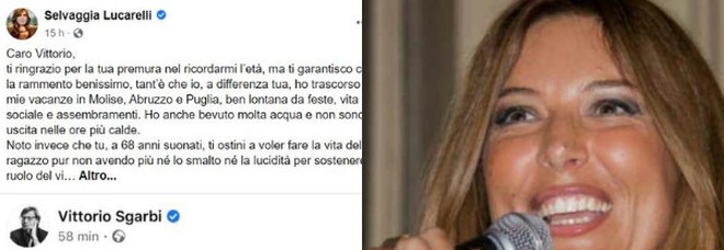 Selvaggia Lucarelli e Vittorio Sgarbi, lite social su Briatore e l'età: «Tu, a 68 anni suonati...»