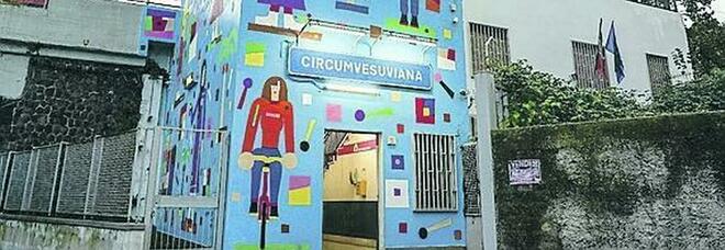 Circumvesuviana, un murale a Gianturco omaggio alle donne in trincea