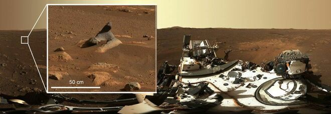 Marte, la Nasa si interroga sulle strane rocce delle prime foto panoramiche di Perseverance
