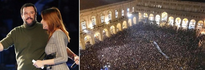 Salvini a Bologna: «Liberiamo il Paese». Ma la contro-piazza lo sfida