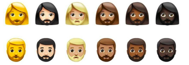 Emoji, 217 nuovi caratteri contro ogni distinzione di genere ed orientamento sessuale. Per la prima volta la donna con la barba