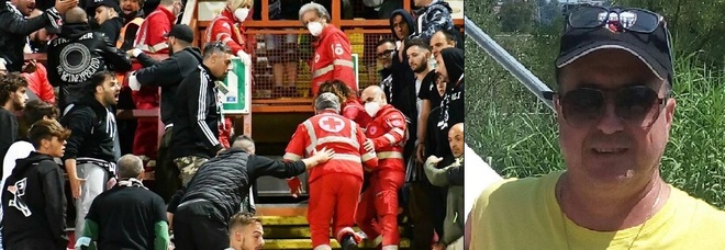 Il soccorso a Luigi Mascitti, il tifoso dell'Ascoli stroncato da un malore allo stadio di Perugia