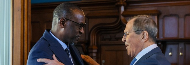 Il ministro degli esteri del Mali ieri a Mosca insieme a Lavrov
