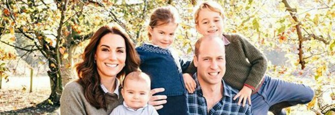 Kate Middleton con il principe William e i figli