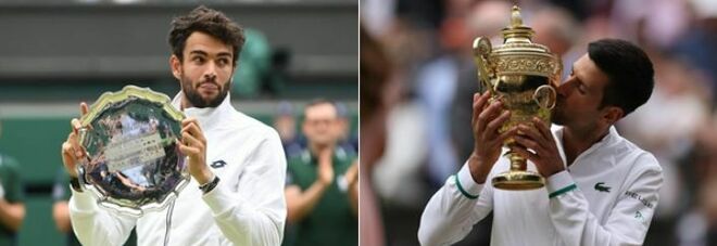 Djokovic-Berrettini 3-1 (6-7, 6-4, 6-4, 6-3): il serbo conquista Wimbledon e il 20° Slam
