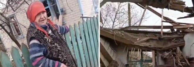 Ucraina, la nonna cieca al soldato: «Chiudi la finestra che ho freddo». Ma la casa è distrutta dalle bombe