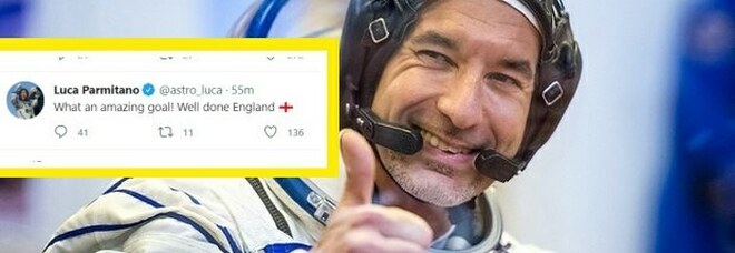 Luca Parmitano festeggia il gol dell'Inghilterra, boom di insulti su Twitter. L'astronauta: «Ecco perché l'ho fatto»