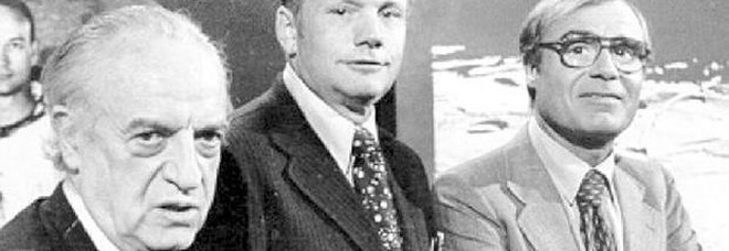 Tito Stagno, morto il giornalista che raccontò lo sbarco sulla luna: aveva 92 anni, qui è con Ruggero Orlando e Neil Armstrong