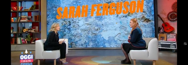 Sarah Ferguson ospite di Serena Bortone a Oggi è un altro giorno su RaiUno