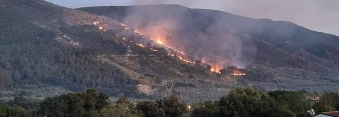 Incendi sul Monte Massico: tante segnalazioni sul presunto piromane