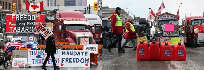 Canada, la protesta dei camionisti no vax paralizza gli Usa. Toyota e Ford chiudono le fabbriche: danni da 300 milioni di dollari al giorno