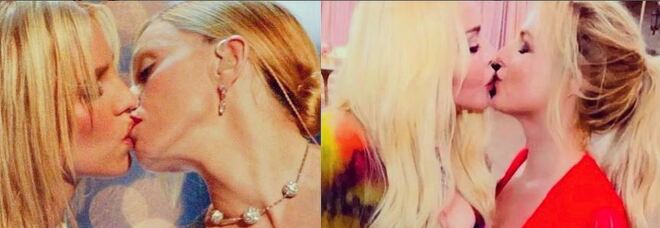 Britney Spears bacia Madonna matrimonio