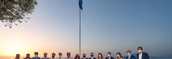 Festa della Bandiera Blu a Sorrento, la cerimonia in Villa Comunale