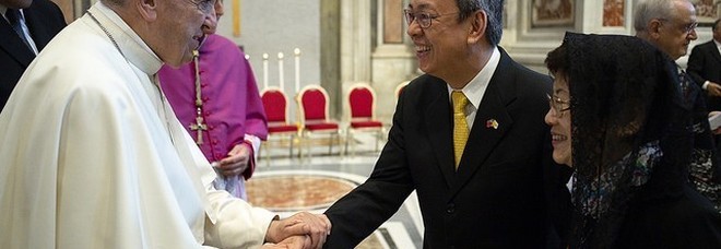 l'incontro tra il Papa e il vice presidente di Taiwan (Photo Osservatore Romano)