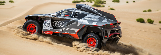 L Audi RS Q e-tron che ha esordito nella Dakar 2022