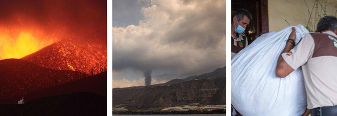 Canarie, piramide di lava nell'oceano: allarme gas tossici. «Chiudetevi in casa». Allarme anche in Italia
