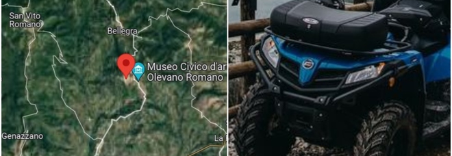 Olevano Romano, il quad si ribalta: bambino di 5 anni muore schiacciato