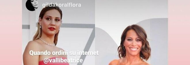 Beatrice Valli, caduta di stile al Festival di Venezia: il meme con Nunzia De Girolamo scatena la polemica