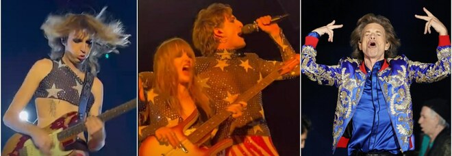I Maneskin conquistano Las Vegas sul palco dei Rolling Stones: la band vestita a stelle e strisce