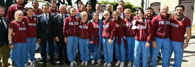 A Saviano la giornata dello sport con gli atleti della Polizia di Stato