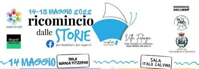 San Giorgio, parte “Ricomincio dalle storie”: il festival dedicato ai libri e alla lettura
