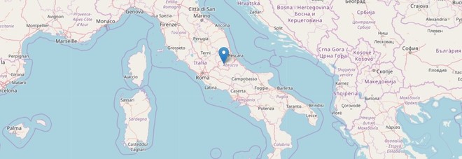 Terremoto, nella notte cinque scosse in Centro Italia: la più forte nell'Aquilano