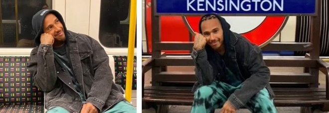 Lewis Hamilton nella metro di Londra: «Non ci salivo da anni». Un weekend da comune mortale