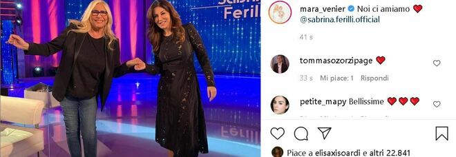 Sabrina Ferilli a Domenica In: «Fui scartata perché troppo 'italica'». E Mara Venier le insegna a usare Instagram