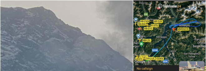 Jet militare precipita sul monte Legnone: schianto dopo l'incendio in volo, salvi i piloti