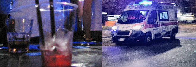 Viterbo, ubriaco si lancia dal secondo piano di un bar e atterra sul bancone dei drink: trasportato in ospedale