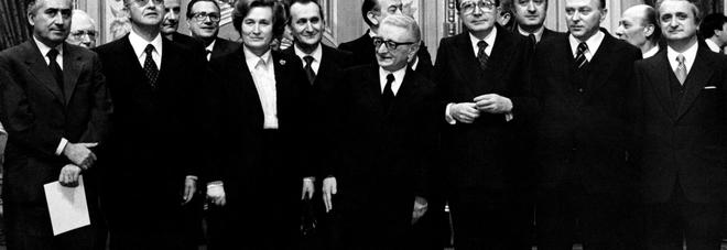 Non sfiducia: la presentazione del terzo governo Andreotti con il presidente della Repubblica Giovanni Leone, luglio 1976