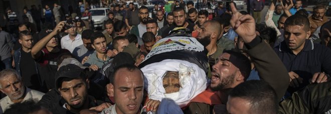 Il funerale del capo jihadista Abu al Ata a Gaza