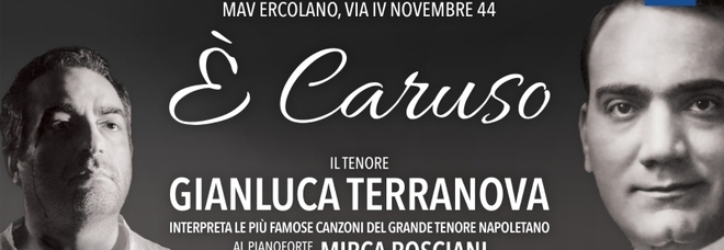 Al Mav di Ercolano il concerto di Gianluca Terranova dedicato a Caruso