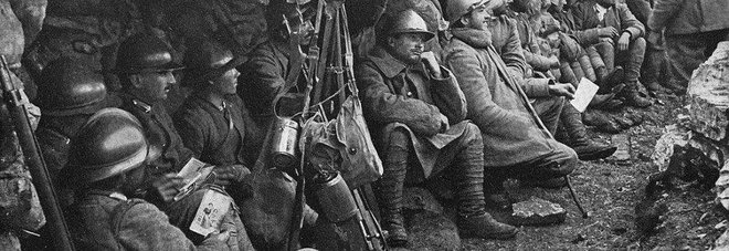 Soldati in trincea durante il conflitto del 1915-18