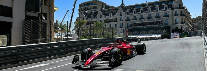 La Ferrari di Charles Leclerc a Montecarlo