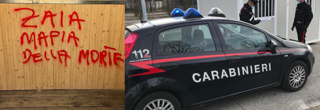 Le minacce al presidente Luca Zaia e i carabinieri al centro tamponi di Casier
