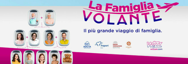 Wizz Air, è napoletana la vincitrice del concorso “La famiglia volante”