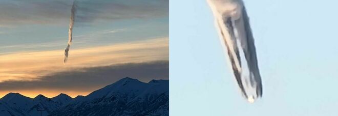 Missile russo, Ufo, o incidente aereo? Paura per una nube a «forma di verme» in Alaska: avviata un'indagine