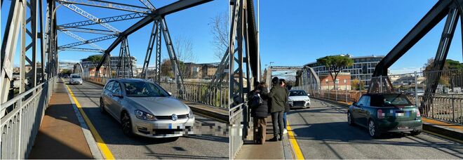 Roma, il Ponte di Ferro riapre alle macchine, cerimonia d'inaugurazione con il sindaco Gualtieri