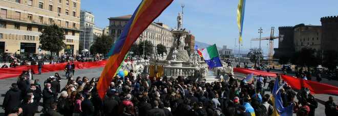 Ucraina, a Napoli la manifestazione per la pace con Manfredi, Fico e Conte